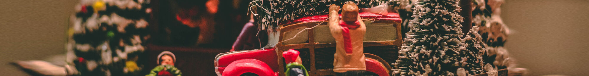man loading a christmas tree on top of his car